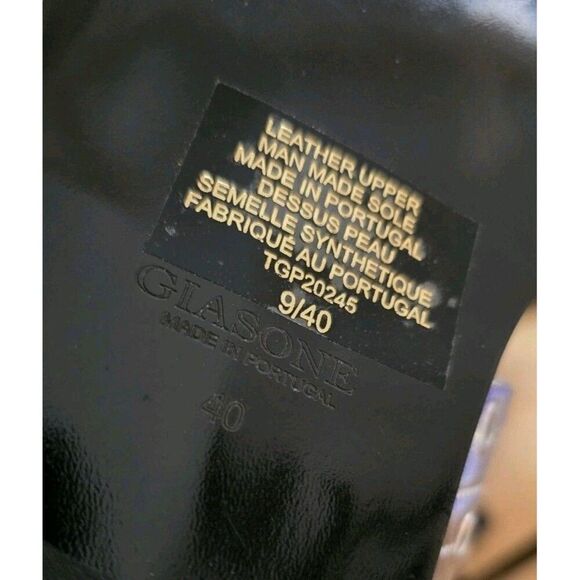 Giason Leather Double Strap Sandals Size 9 Silver Buckles Slip-on New - Picture 6 of 7